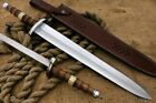 Awesome Custom Handmade HighCarbonSteel 30" inches Hunting sword with Sheath