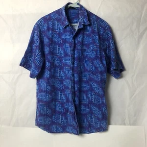Vintage Rich Purple Aloha Tiki Shirt by Maui Trading Company - Size L - Picture 1 of 3