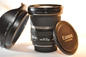 Canon EF-S 10-22mm 3.5-4.5 USM Objektiv EW-83 für Digital EOS Rebel T8 T7 80D 90D 7D - Bild 1 von 10