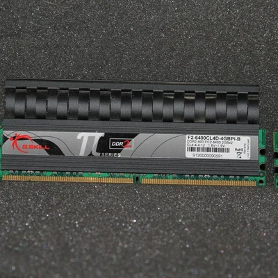 G.SKILL PI Series F2-6400CL4D-4GBPI 2x2GB 800MHz Dual Channel RAM Untested - Image 1 of 2
