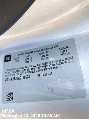 Interruptor de encendido VIN J 11º dígito limitado compatible con 07-17 ACADIA 7087686 Foto 1 de 4