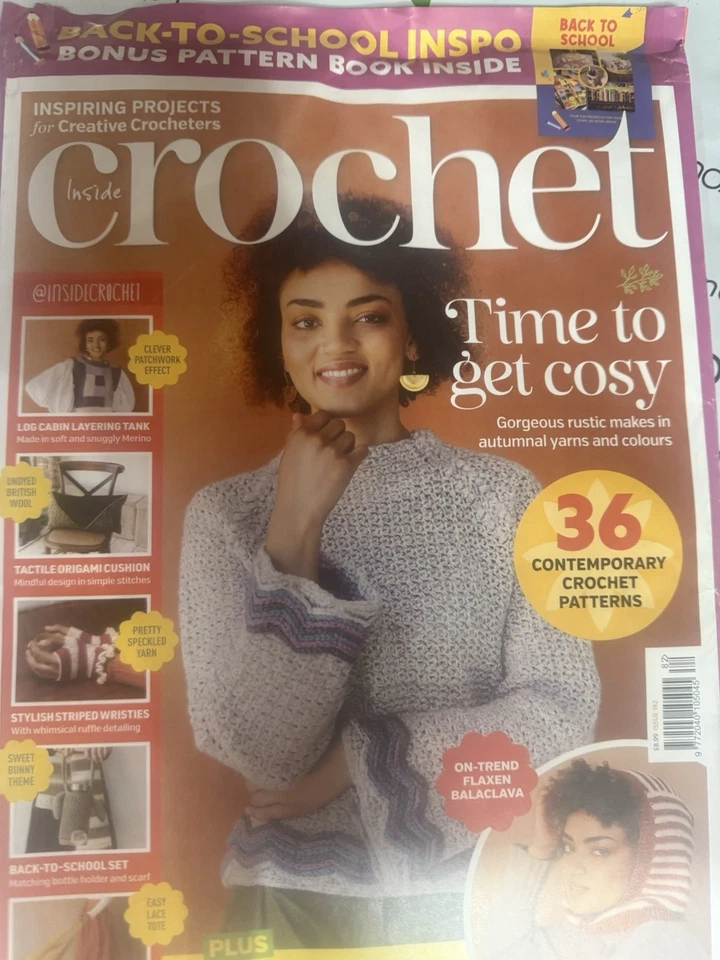Inside Crochet magazine #182 2025 Time to get cosy + Back-to-School book - Image 1 of 1