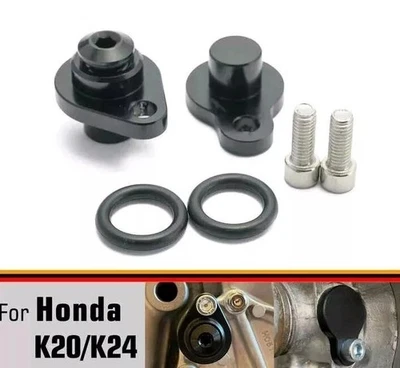 Honda Civic Integra K20 K24 Oil Cooler Coolant Blanking Plugs Kit Feed & Return - Image 1 of 4