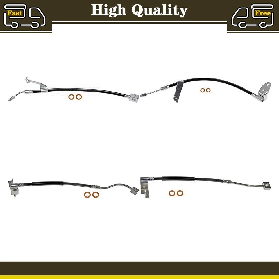 4 передних задних тормозных шланга тормозной магистрали подходят для Dodge Neon 2,4 л 2,0 л Chrysler Neon 2,0 л - Изображение 1 из 4