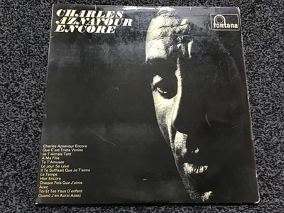 CHARLES AZNAVOUR - ENCORE 1966 UK MONO LP FONTANA TL 5384 VERY GOOD+ CONDITION - Image 1 of 4