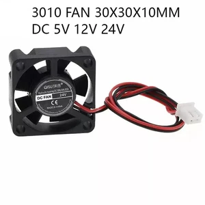 Fan 30x30x10MM DC 5V 12V 24V 2Pin Cooler Small Cooling Fan For 3D Pinter 3010 - Afbeelding 1 van 7