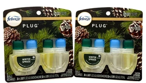 Febreze Air Freshener Plug In WINTER SPRUCE Scent REFILL - TWO (2) NEW - Picture 1 of 2