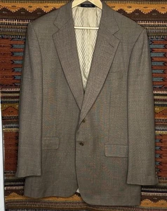 Battistoni Beige Plaid 2Pc Suit 2 Button Size 44 US 54 ITA Battistoni Barneys - Picture 1 of 12