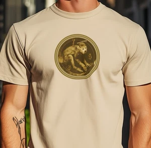 Pixies Doolittle Monkey Gone to Heaven Tribute T Shirt Unisex Size Large - Sand - Picture 1 of 4