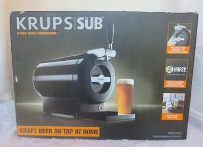 New KRUPS Hopsy VB650852 The SUB Home Beer Dispenser New in Unopened Box - Image 1 of 4