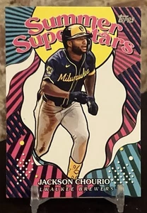 Superestrellas de verano Topps Jackson Chourio 2025 #SS-24 Milwaukee Brewers - Imagen 1 de 2