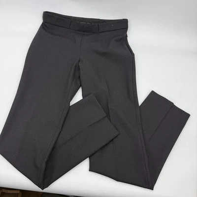 Pantalones de Lana Theyskens' Theory Talla 4 Gris Oscuro Forrados de Seda Pierna Recta Elastizados Foto 1 de 4