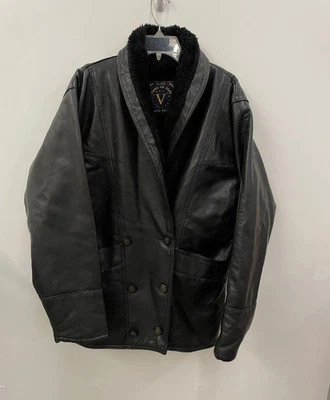 Vtg. Milano Sheepskin leather Shearling Jacket Men's Sz. XL Roma New York - Image 1 of 4