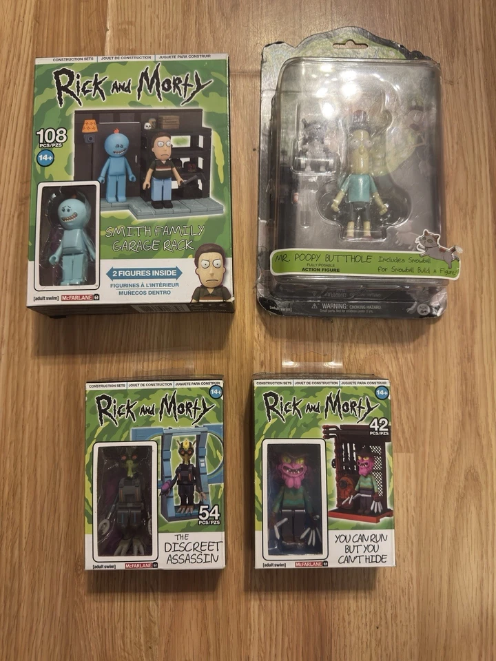 Juguetes McFarlane - Juegos de construcción Rick and Morty - 4 juegos en total - Nuevos en cajas Foto 1 de 4