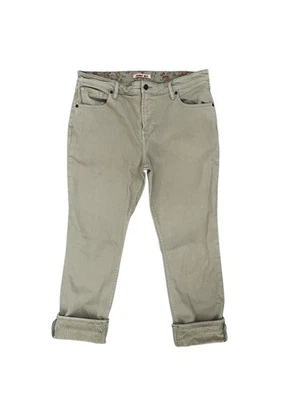 Johnny was midrise relaxed fit sage green Embroidered Reina cuffed boyfriend - Image 1 of 4