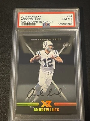 2017 Panini XR Autographs Black 1/1 Andrew Luck Colts Autograph  - Image 1 of 4