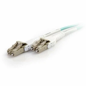 C2G 01016 OM3 Fiber Optic Cable - LC Uniboot 50/125 Duplex Multimode PVC Fiber - Picture 1 of 5