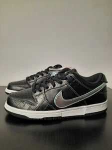 Nike SB Dunk LOW PRO OG QS Diamond Supply in Black size 7 Men BV1310 0011 8.5 WM - Picture 1 of 6