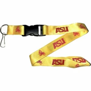NEW 2022 YELLOW ARIZONA STATE SUN DEVILS  ASU Dynamic Clip On Keychain Lanyard  - Picture 1 of 1