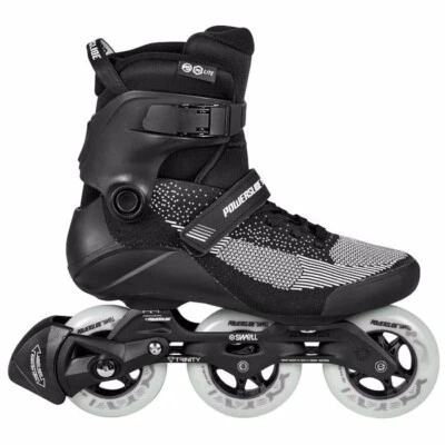 Inline Skates Powerslide Swell Lite Black 100 FARBEN (Schwarz), Größe 9,5 US (42-43) - Bild 1 von 4