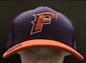 The Game Falcons Fitted Cap Hat Sz. 7 1/8 New GP400 Purple/Orange - Picture 1 of 6