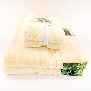 Revive 4 Set of Towels 2 Bath 2 Hand Towel Oeko Tex Yellow New - Picture 1 of 8