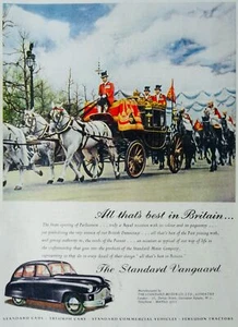 Werbung Illustration THE STANDARD MOTOR CO. LTD - COVENTRY um 1951 - Bild 1 von 2