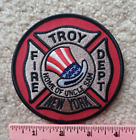 TROY, New York, fire department shoulder patch : firefighting