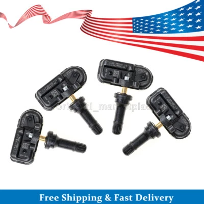 Sensor de monitoramento de pressão dos pneus 4 peças 68249197AA compatível com Dodge Ram 1500 2500 Jeep - Imagem 1 de 4