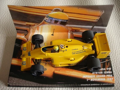 F1 1000pcs  Lotus Honda 99T Ayrton Senna 1987 Japan GP MINICHAMPS 1/43 OVP - Bild 1 von 4