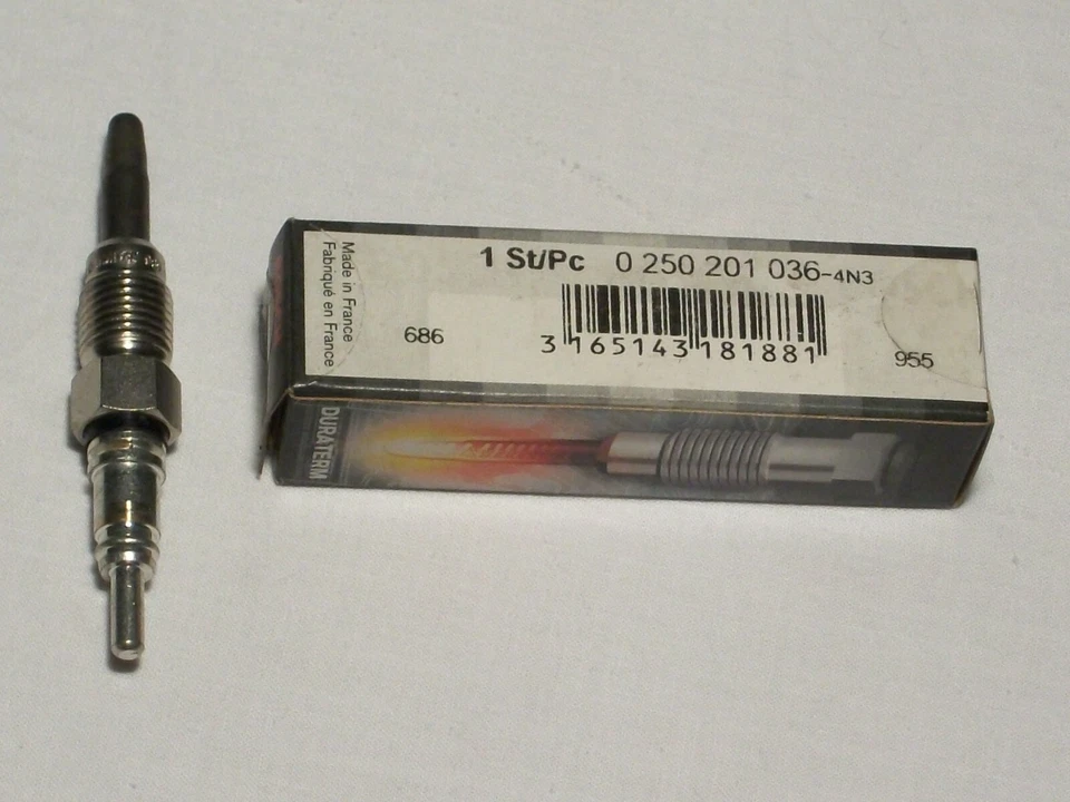 BOSCH 0250201036 bougie d'allumage 11v AUDI SEAT VW SKODA 1.9TDI - Photo 1/1