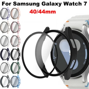 Pour Samsung Galaxy Watch 7 40/44 mm robuste PC + étui de protection d'écran en verre - Photo 1 sur 24
