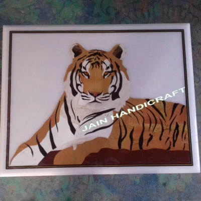 24 x 20 inches Marble Center wall panel tiger Table Top Inlay tiger eye home - Image 1 of 3