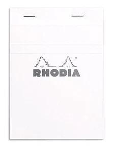Rhodia geheftetes Millimeterpapier Notizblock in Eis - 4 x 6 - NEU - R13201W - Bild 1 von 6