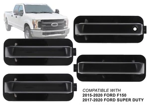 For Exterior Door Handle Ford 15 - 20 F150 17 - 20 Super Duty Pickup Set of 4 - Picture 1 of 10