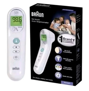 Nuevo en CAJA Termómetro Braun No Touch 3 en 1 Bebés Niños y Adultos BNT100CN - Imagen 1 de 2