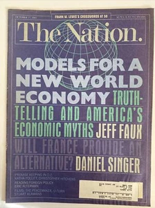 The Nation Magazine-October 1997 New World Economy Economic Myths. Jeff Faux - Picture 1 of 1
