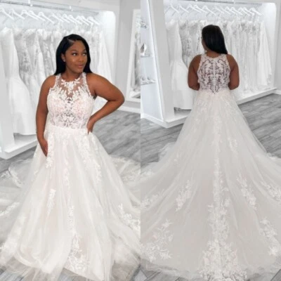 Sexy vestido de novia de playa sin mangas con cuello alto tren de barrido africano Foto 1 de 4