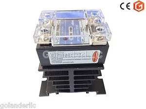 25A AC Solid State Relais SSR mit Kühlkörper - Bild 1 von 3