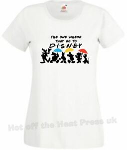 The one where they go to tshirt (Disney/Friends) Adult/Child Fotl white grey 