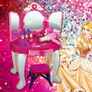 Girls Glamour Mirror Makeup Dressing Table, CHILDREN & KIDS CHRISTMAS GIFT TOY