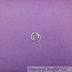 BonEful Fabric FQ Cotton Quilt Woven FLANNEL Purple Pastel Tonal SOLID Baby Girl - Picture 1 of 11