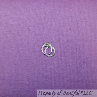 BonEful Fabric FQ Cotton Quilt Woven FLANNEL Purple Pastel Tonal SOLID Baby Girl - Image 1 of 4