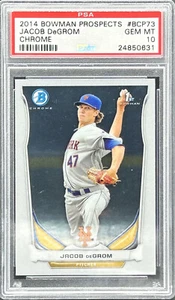 Jacob DeGrom 2014 1st Bowman Chrome Prospects BCP73 RC Rookie [ PSA 10 GEM MINT] - Picture 1 of 2