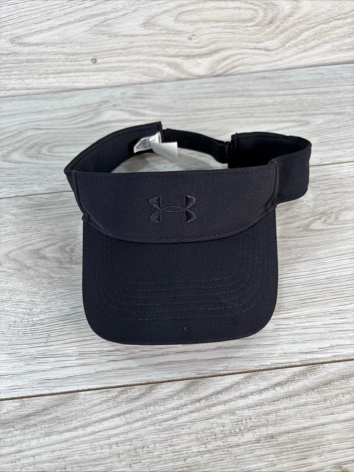 Sombrero visera Under Armour para mujer deportivo negro ajustable tenis golf ropa para el sol Foto 1 de 4