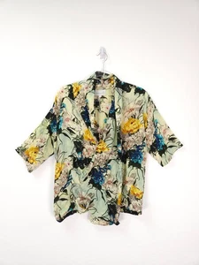 One Hundred Stars Rachel Top Small Medium Lily Verdigris Handkerchief Blouse - Picture 1 of 10