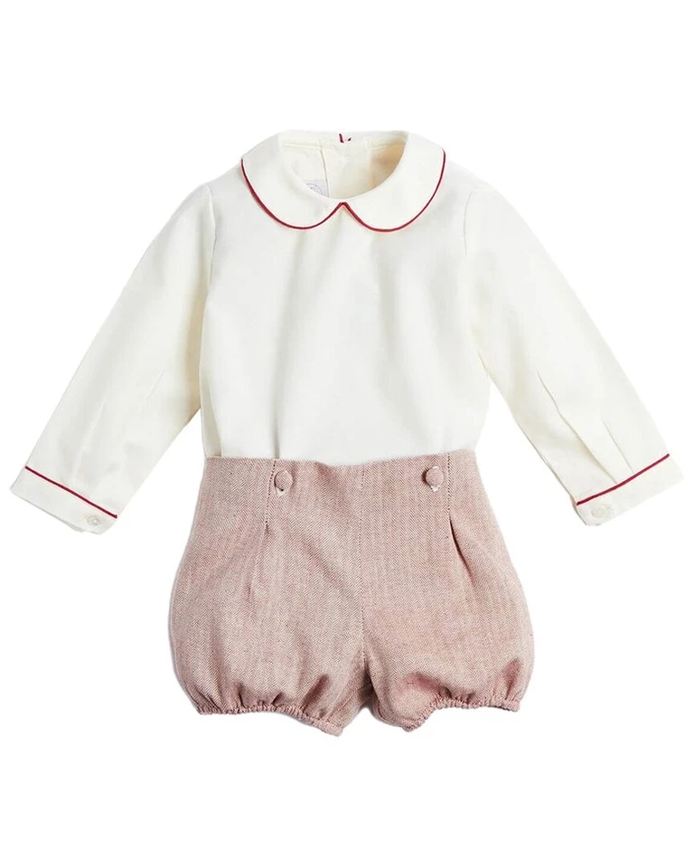 Pepa London Herringbone Peter Pan Collar Set - Image 1 of 1