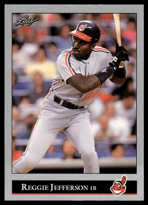 1992 Leaf Reggie Jefferson Cleveland Indians #86 - Image 1 of 2