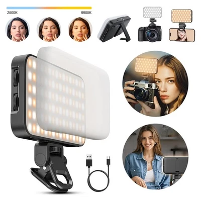 MARKENLOS 96 LED Selfie Licht Handy Aufsatz Videolicht Kamera mit Soft-Diffusor für Fotos