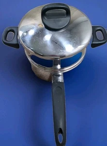 Sartén y fondo de disco vaporera vintage Revere Ware de 2 cuartos EE. UU. Clinton ILL, 95 M - Imagen 1 de 11
